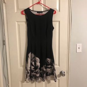 Black floral dress